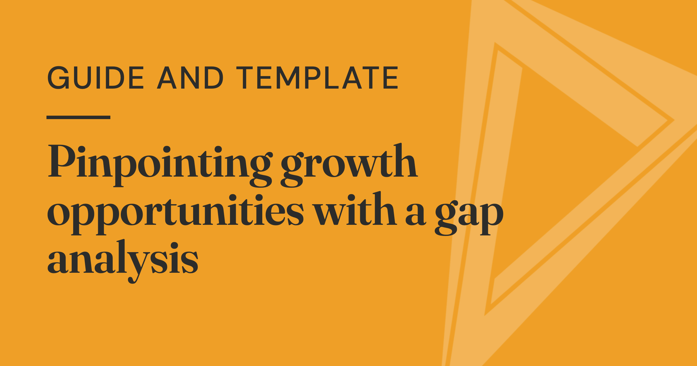 Gap analysis worksheet