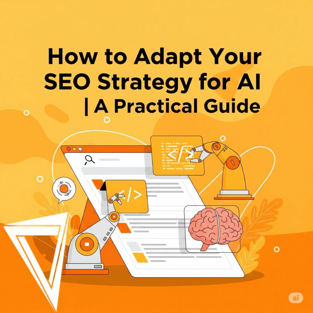 illustration showing AI automation to assist with search rankings
