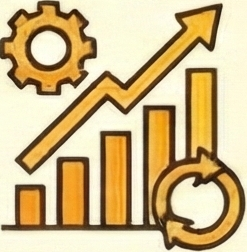increasing revenue icon stage 5 data driven marketing decisions