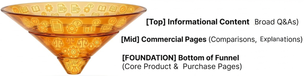 SEO GEO AIO AEO content funnel3